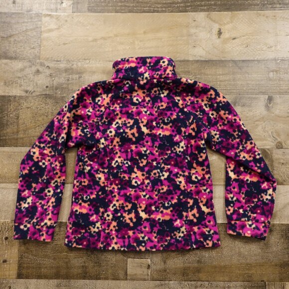 Columbia Benton Springs II Printed Fleece Jacket Girls’ XS Pink Multi Outdoor - Picture 6 of 11